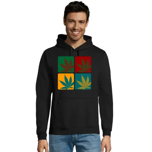 Cannabisblatt Warhol Hoodie