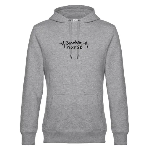 Cardiac Nurse Herzschlag Kardio Krankenschwester Hoodie Männer King Hooded