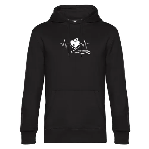 Cardiac Nurse Herzschlag Kardio Krankenschwester Hoodie Männer King Hooded