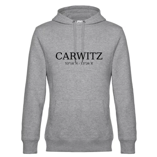 Carwitz Koordinaten Hoodie Männer King Hooded