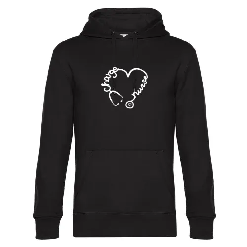 Charge Nurse Stethoskop Herz Krankenpflege Hoodie Männer King Hooded