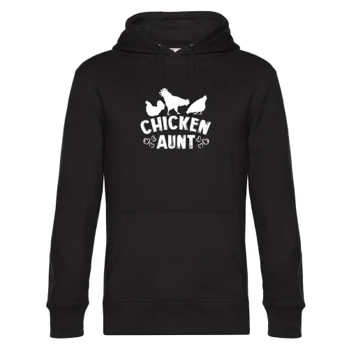 Chicken Aunt Tante mit Hühnern Bauernhof Hoodie Männer King Hooded