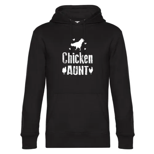 Chicken Aunt Tante mit Hühnern Bauernhof Hoodie Männer King Hooded