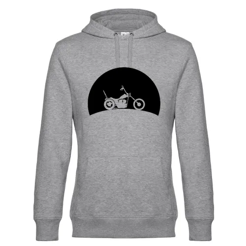 Chopper im Sonnenuntergang Männer Hoodie