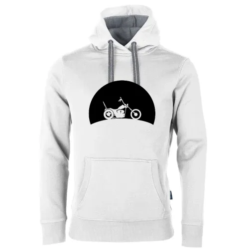 Chopper im Sonnenuntergang Männer Hoodie