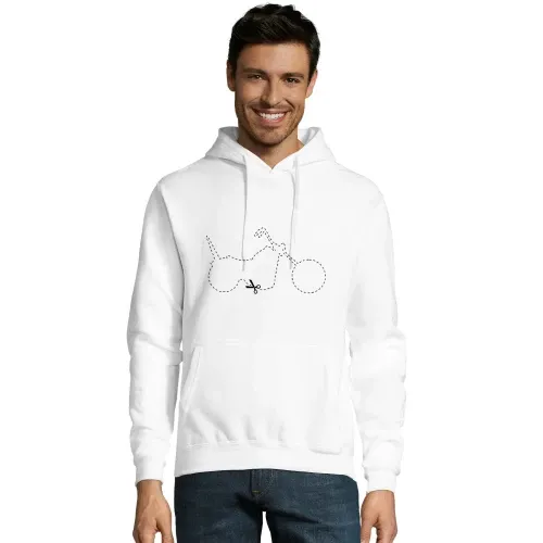 Chopper Motorrad zum ausschneiden Hoodie