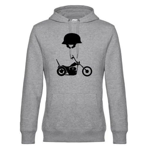 Chopper und Helm Männer Hoodie