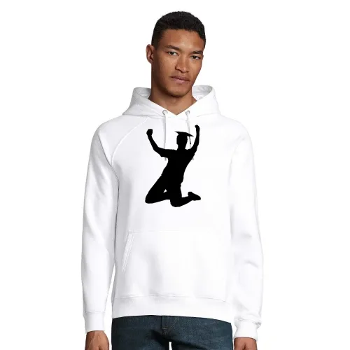 College Abschluss Jubel Männer Hoodie