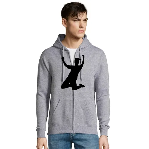 College Abschluss Jubel Männer Hoodie
