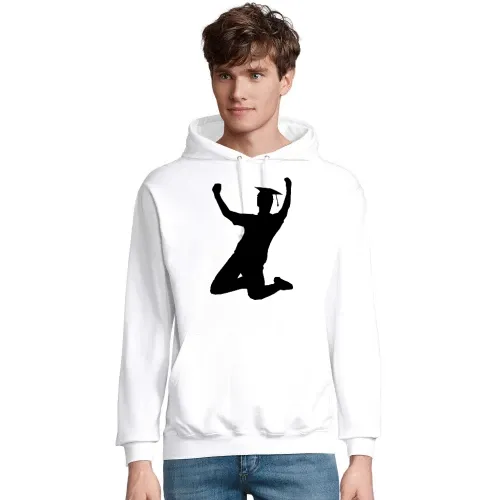 College Abschluss Jubel Männer Hoodie