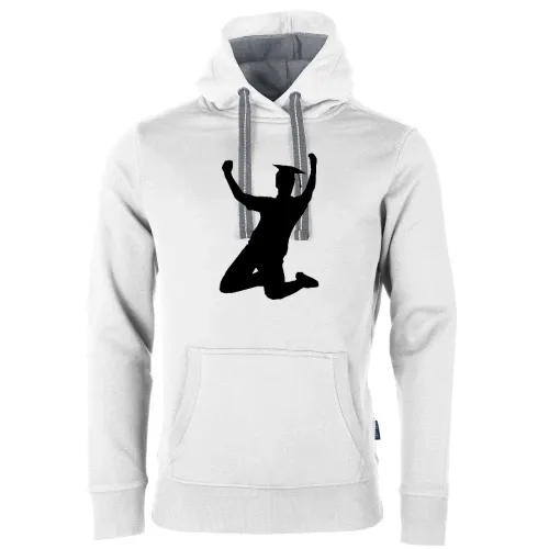 College Abschluss Jubel Männer Hoodie