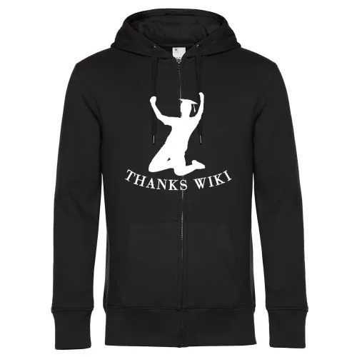 College Abschluss Jubel Thanks Wiki Männer Hoodie