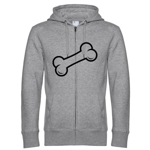 Comic Knochen Hoodie Männer King Zipped