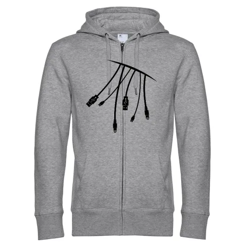 Computerkabel Männer Hoodie