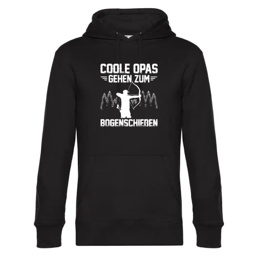 Coole Opas Gehen Zum Bogenschießen Bogensport Hoodie Männer King Hooded