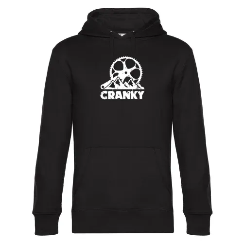 Cranky Fahrrad Teile Motiv Mountainbiker Berg Hoodie Männer King Hooded