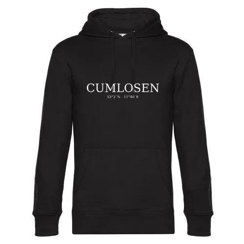 Cumlosen Koordinaten Hoodie Männer King Hooded