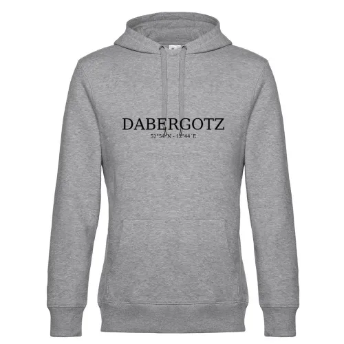 Dabergotz Koordinaten Hoodie Männer King Hooded