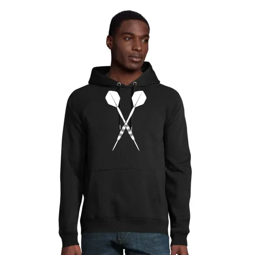 Dartpfeil Kreuz Männer Hoodie