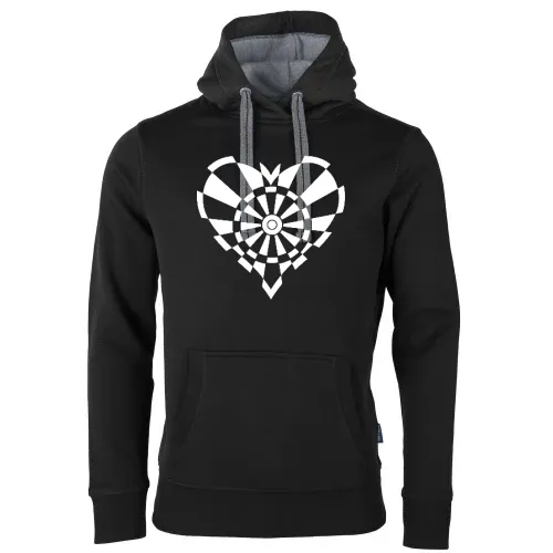 Dartscheiben Herz Männer Hoodie