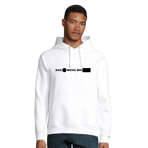Das Runde muss ins Eckige Hoodie Männer Stellar Bio
