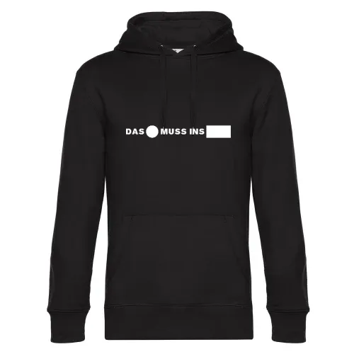 Das Runde muss ins Eckige Hoodie Männer King Hooded