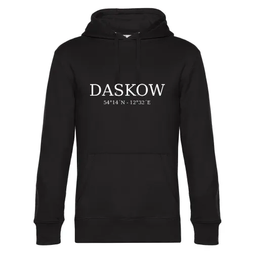 Daskow Koordinaten Hoodie Männer King Hooded