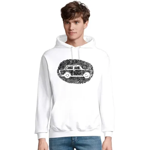 Daumenabdruck Trabi Männer Hoodie