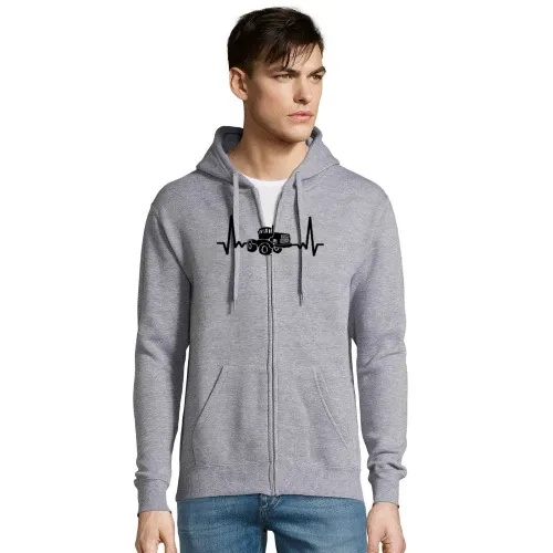 DDR Trecker Herzschlag K700 Schlepper Traktor Puls Männer Hoodie