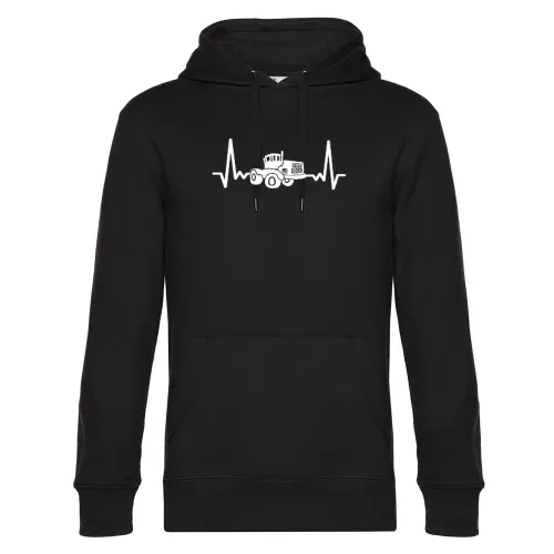 DDR Trecker Herzschlag K700 Schlepper Traktor Puls Männer Hoodie