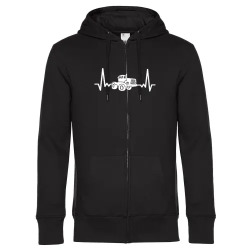 DDR Trecker Herzschlag K700 Schlepper Traktor Puls Männer Hoodie
