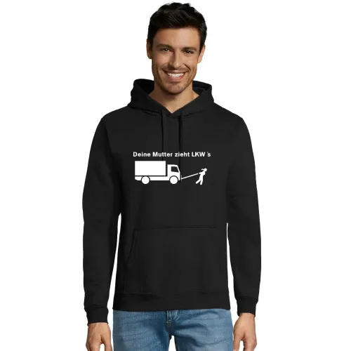 Dein Mutter zieht LKW´s Männer Hoodie