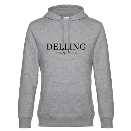 Delling Koordinaten Hoodie Männer King Hooded
