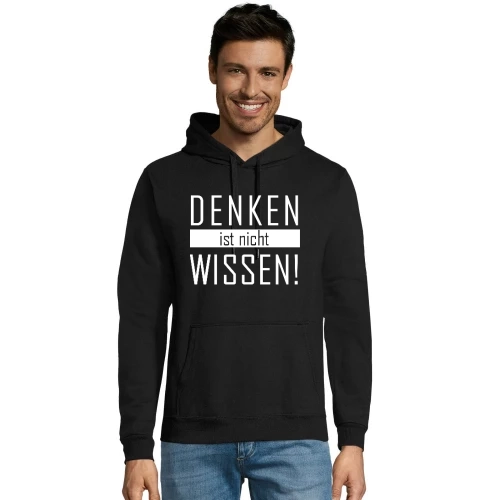 Denken ist nicht Wissen Hoodie Männer Snake