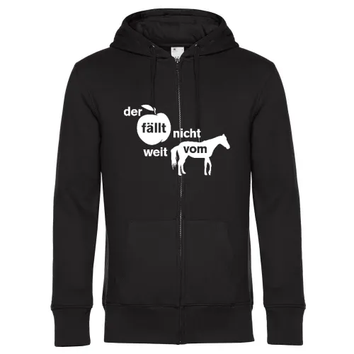 der Apfel fällt nicht weit vom Pferd Männer Hoodie