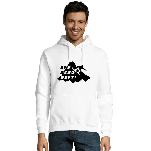 Der Berg ruft Snowboard Hoodie Männer Snake