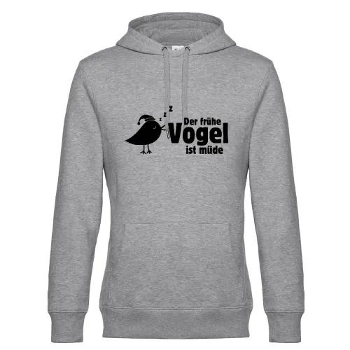 der frühe Vogel ist müde Hoodie Männer King Hooded