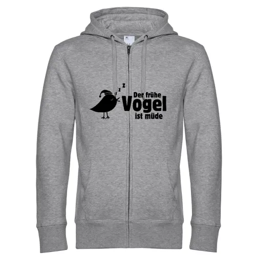 der frühe Vogel ist müde Männer Hoodie