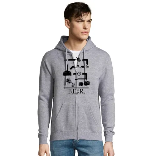 Der Weg des Bieres Männer Hoodie