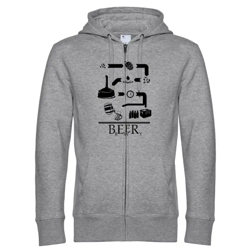 Der Weg des Bieres Männer Hoodie