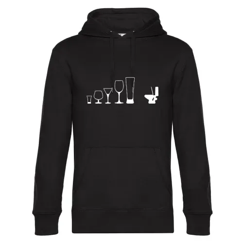 Der Weg zur Toilette Männer Hoodie