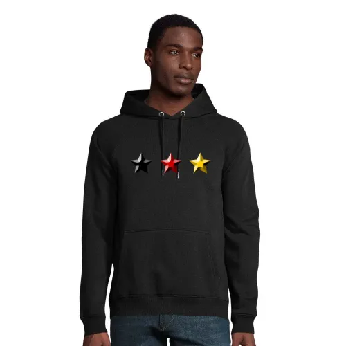Deutschland drei 3 Sterne Hoodie Männer Stellar Bio