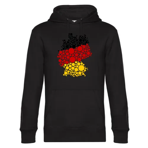 Deutschland schwarz rot gold in Kreisen Hoodie Männer King Hooded