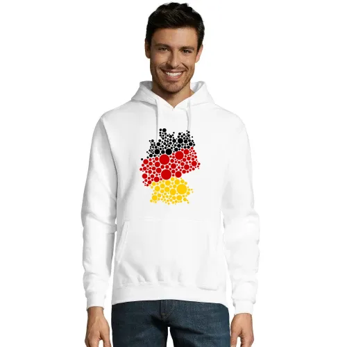 Deutschland schwarz rot gold in Kreisen Hoodie Männer Snake
