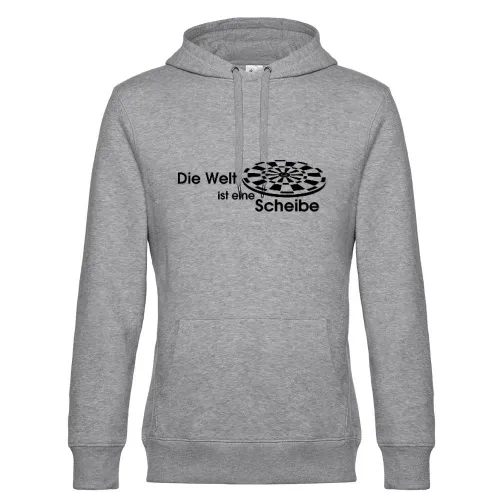 Die Welt ist eine Scheibe Männer Hoodie