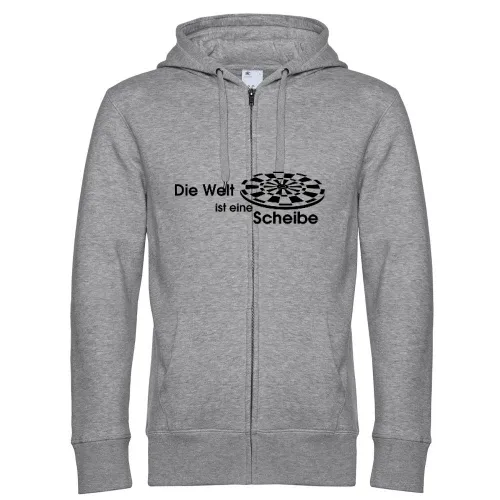 Die Welt ist eine Scheibe Männer Hoodie