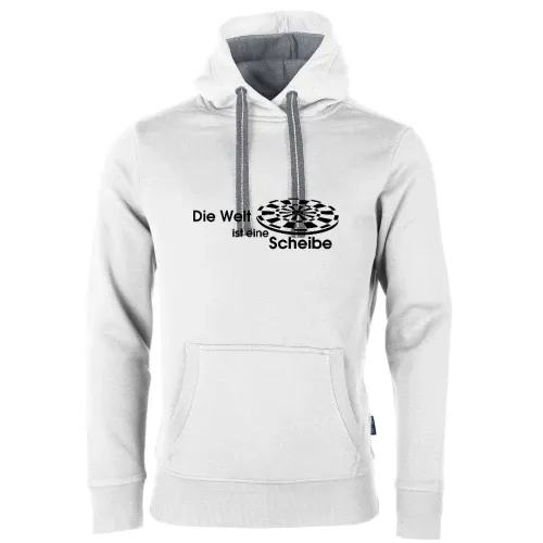 Die Welt ist eine Scheibe Männer Hoodie
