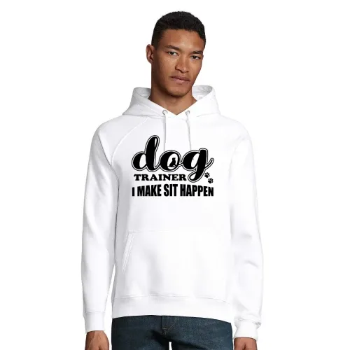 Dog Trainer I Make Sit Happen Hundetrainer Hoodie Männer Stellar Bio