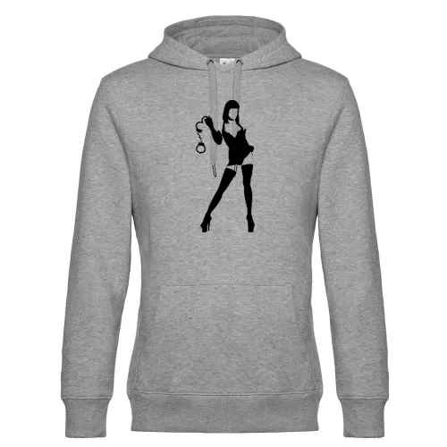 Domina mit Handschellen Männer Hoodie