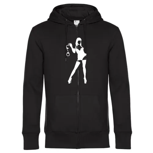 Domina mit Handschellen Männer Hoodie
